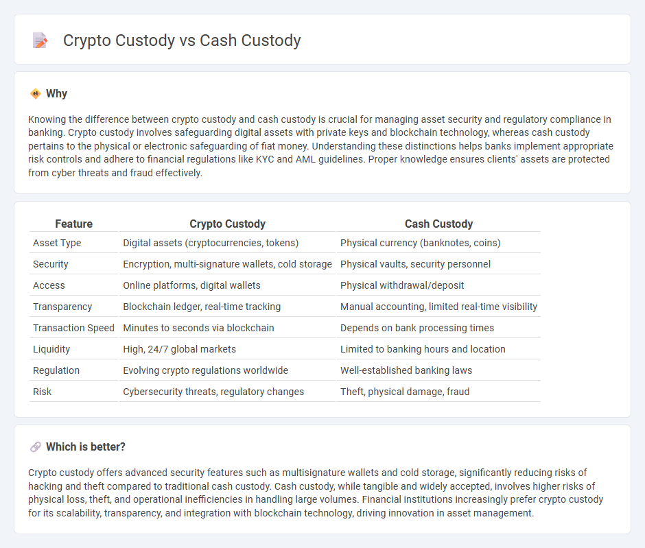 Crypto Custody vs Cash Custody in Banking