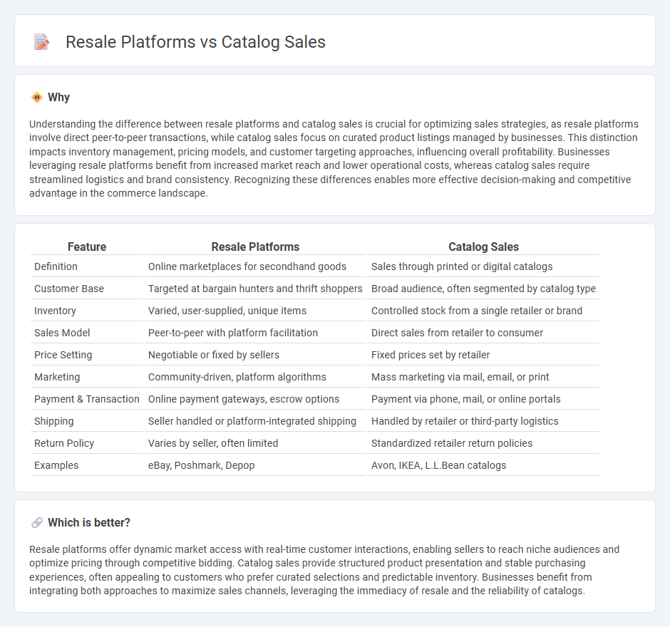 Resale Platforms vs Catalog Sales in Commerce