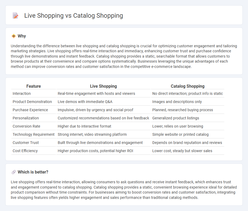 Live Shopping vs Catalog Shopping in Commerce