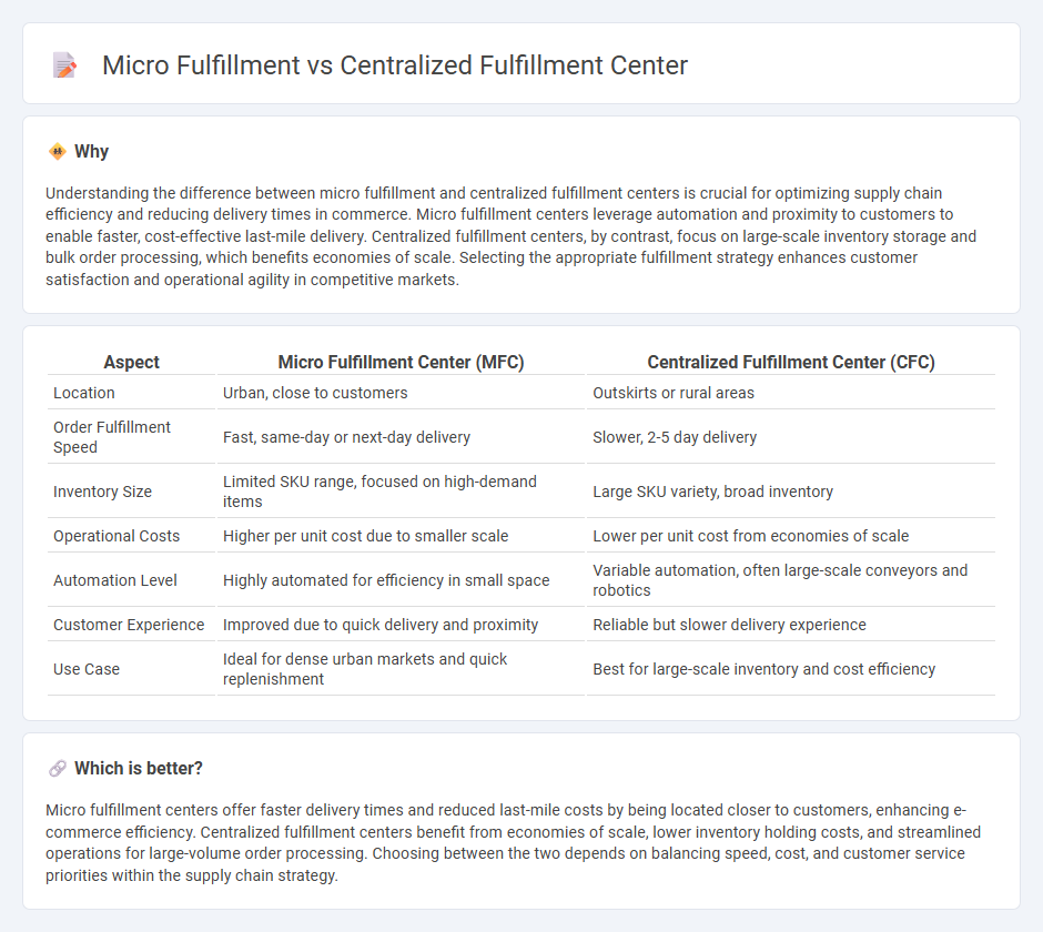 Micro Fulfillment vs Centralized Fulfillment Center in Commerce