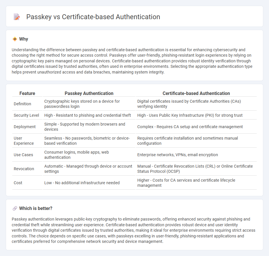 Passkey vs Certificate-Based Authentication in Technology