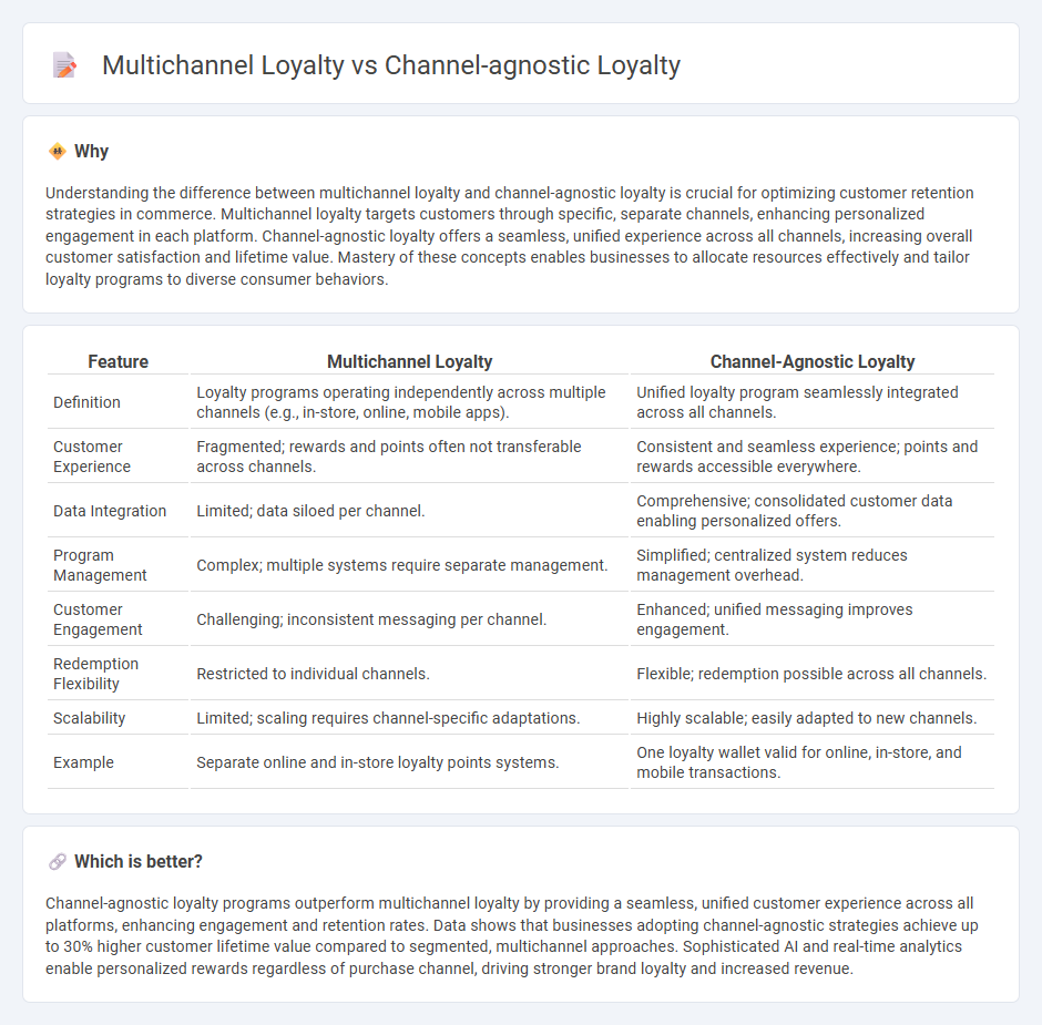 Multichannel Loyalty vs Channel-Agnostic Loyalty in Commerce