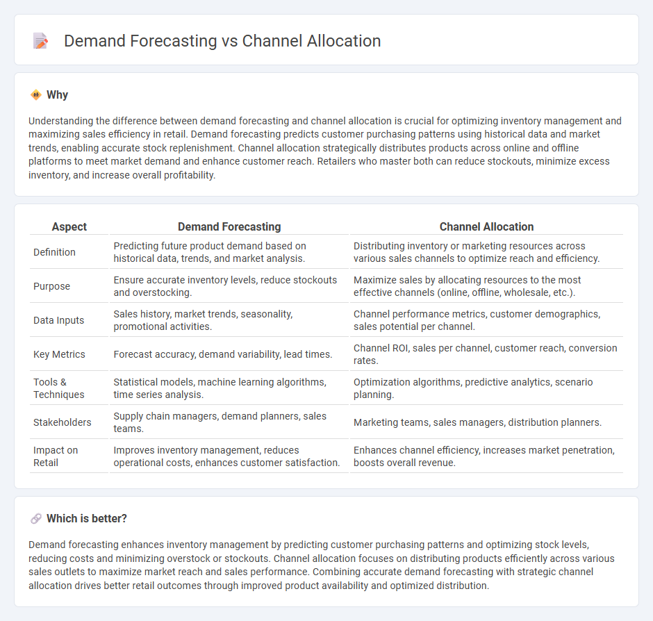 Demand Forecasting vs Channel Allocation in Retail