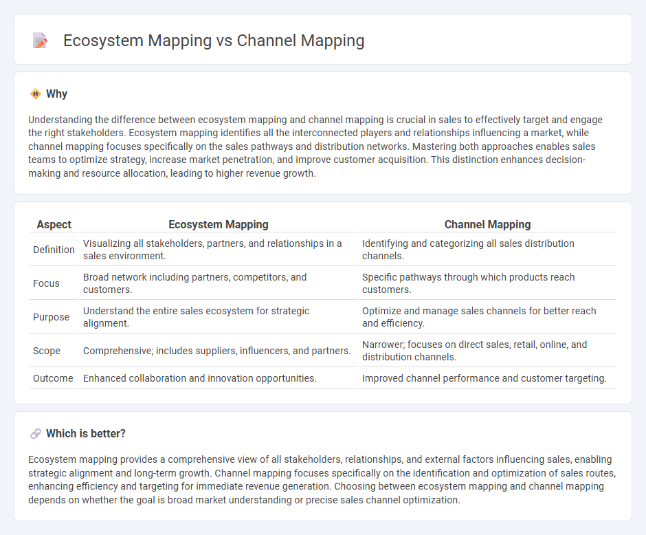 Ecosystem Mapping vs Channel Mapping in Sales