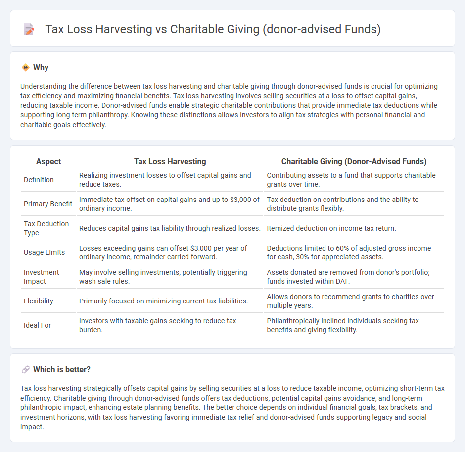 Tax Loss Harvesting vs Charitable Giving (Donor-Advised Funds) in Finance