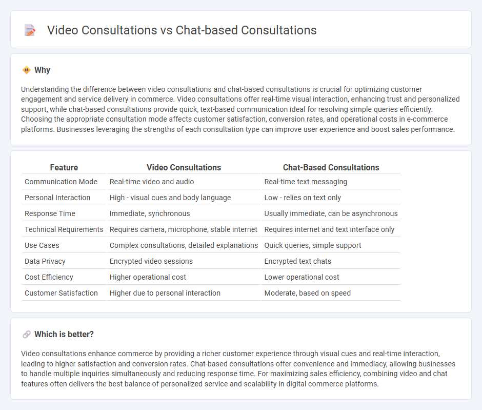Video Consultations vs Chat-Based Consultations in Commerce
