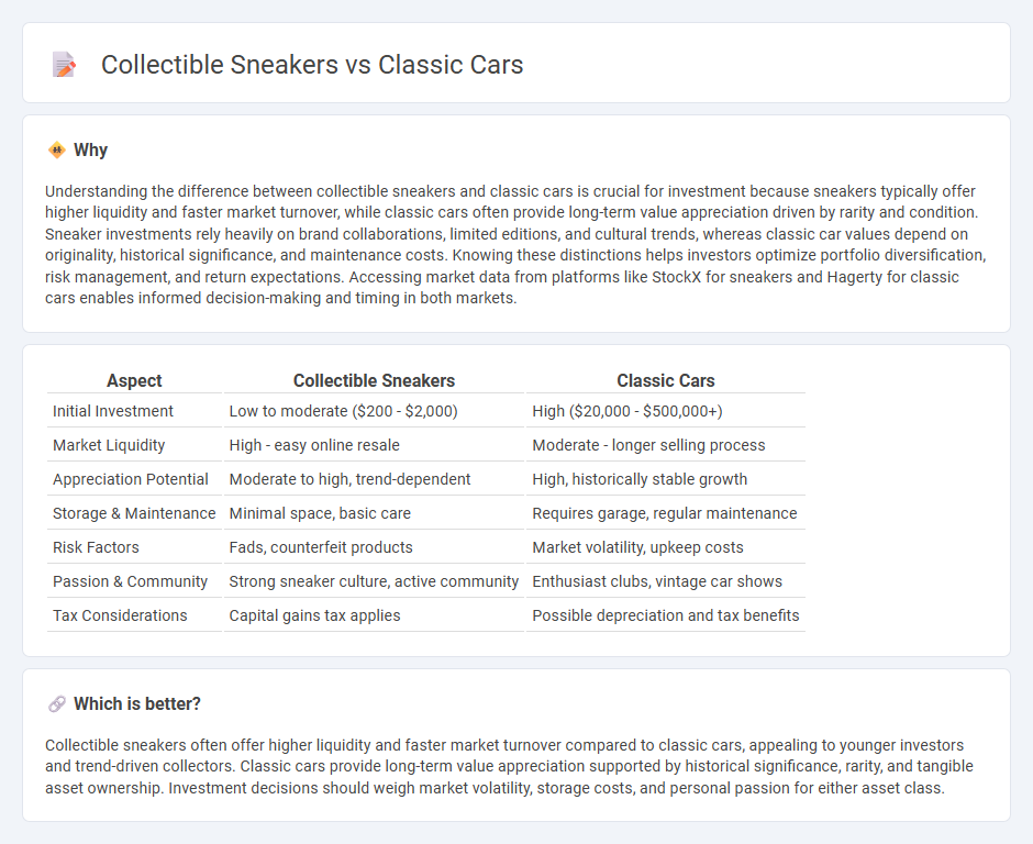 Collectible Sneakers vs Classic Cars in Investment