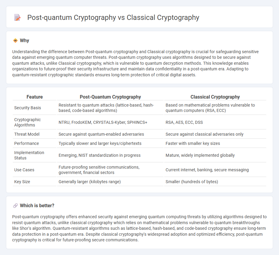 Post-Quantum Cryptography vs Classical Cryptography in Technology