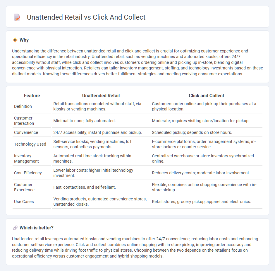 Unattended Retail vs Click And Collect in Retail