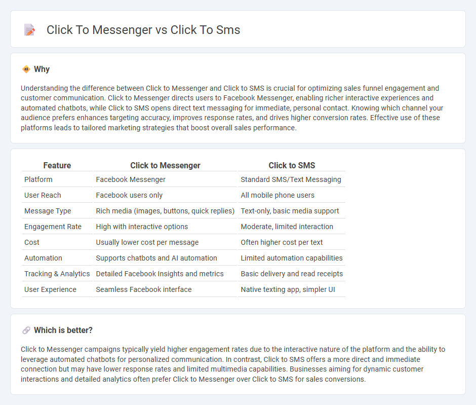 Click To Messenger vs Click To Sms in Sales