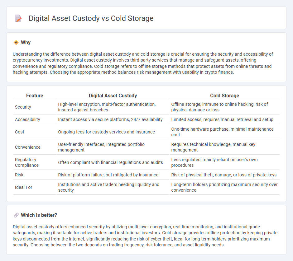 Digital Asset Custody vs Cold Storage in Finance