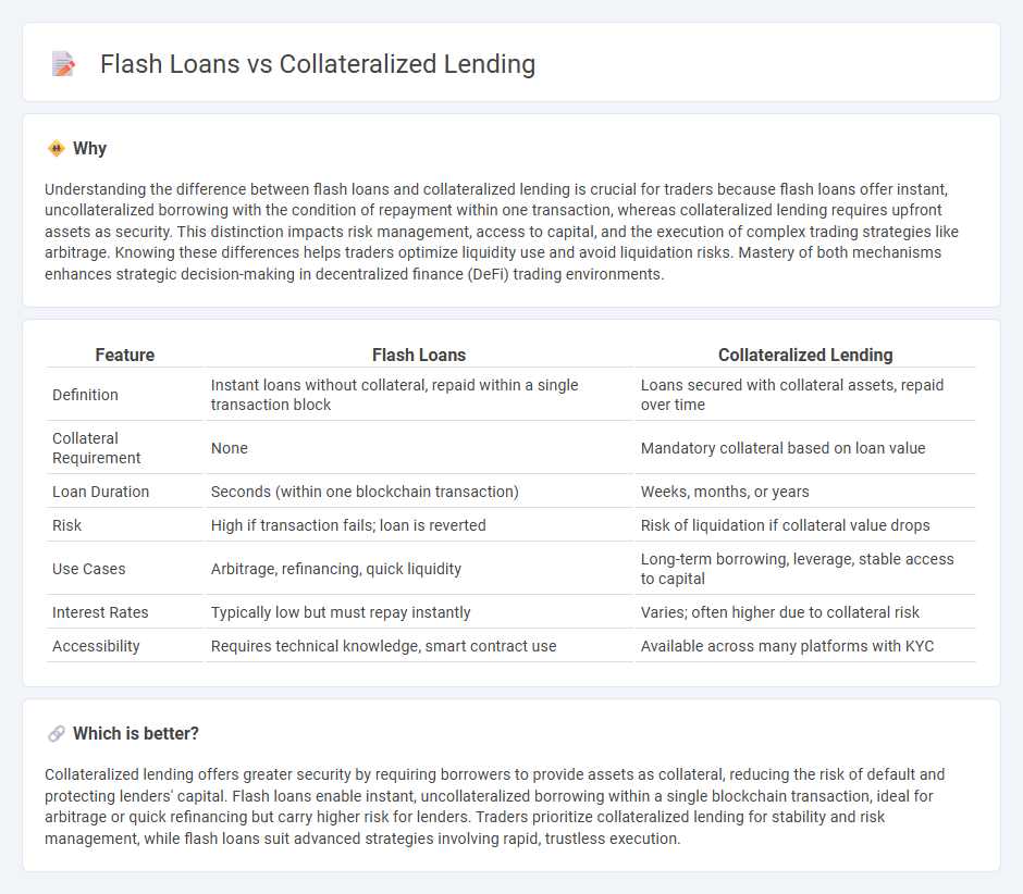 Flash Loans vs Collateralized Lending in Trading