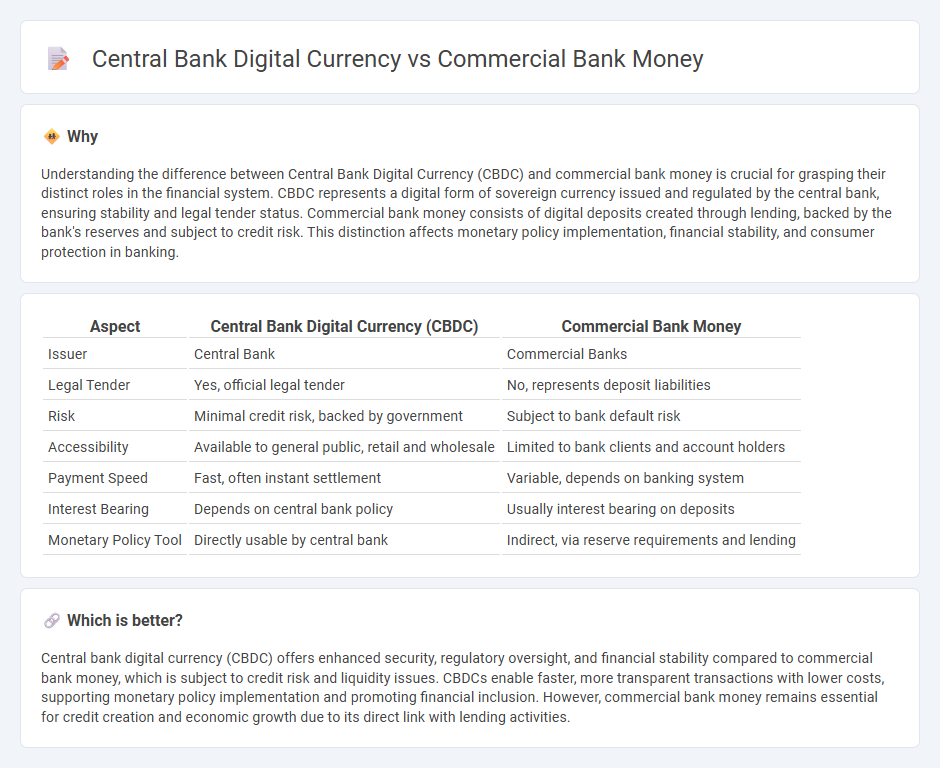 Central Bank Digital Currency vs Commercial Bank Money in Banking