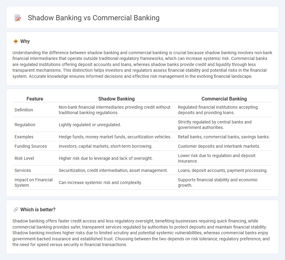 Shadow Banking vs Commercial Banking in Finance