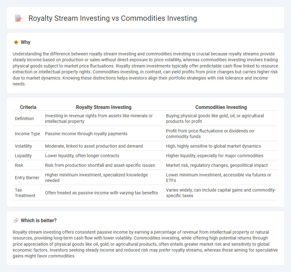 Royalty Stream Investing vs Commodities Investing in Investment