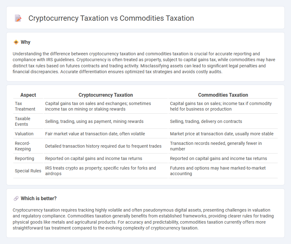 Cryptocurrency Taxation vs Commodities Taxation in Accounting