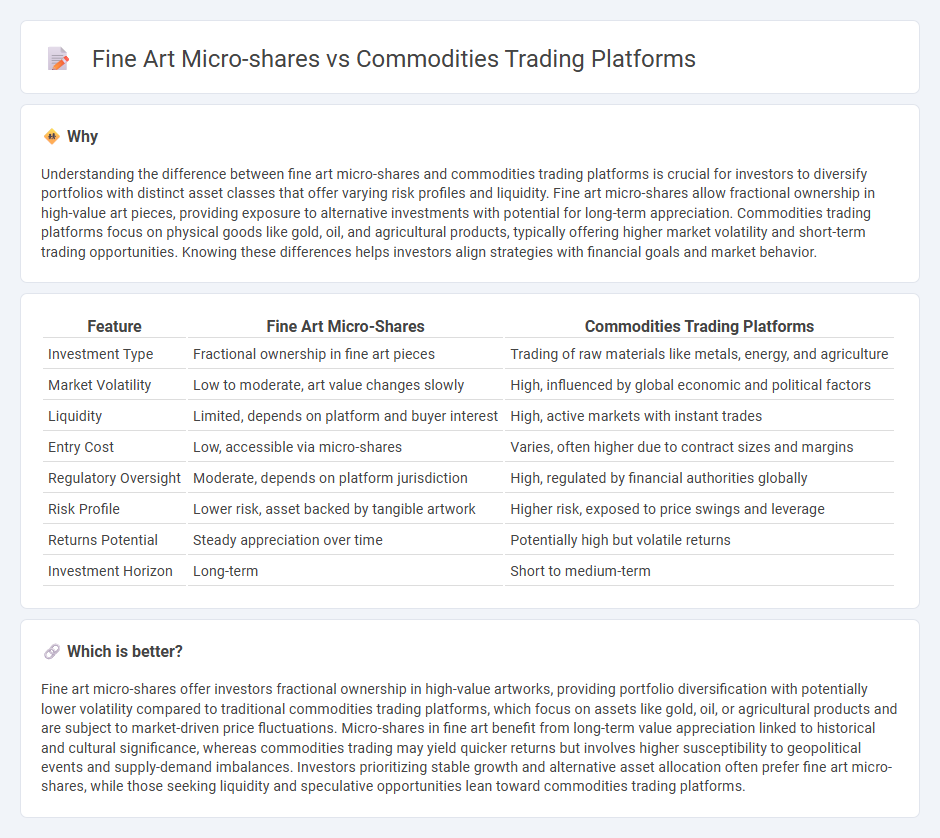 Fine Art Micro-Shares vs Commodities Trading Platforms in Investment