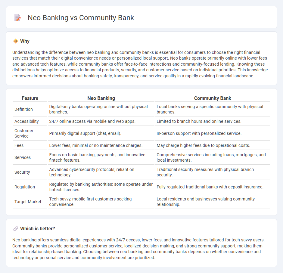 Neo Banking vs Community Bank in Banking