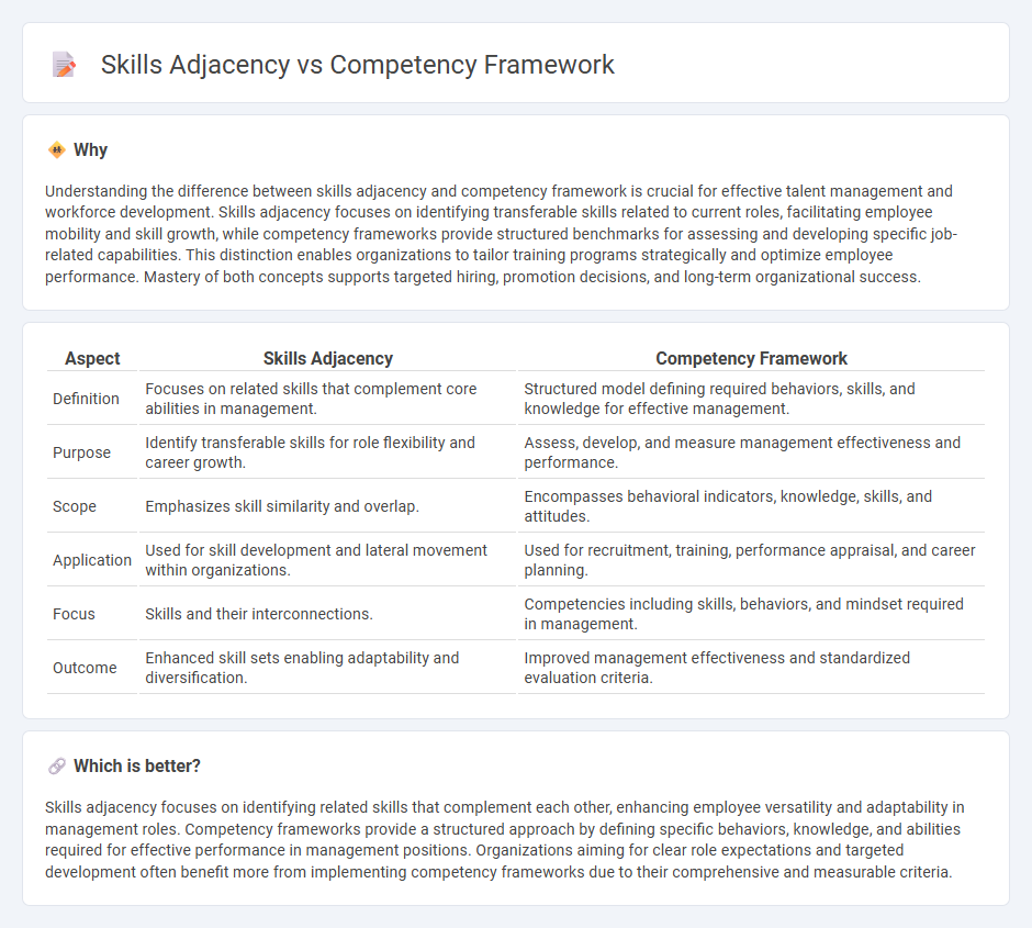 Skills Adjacency vs Competency Framework in Management
