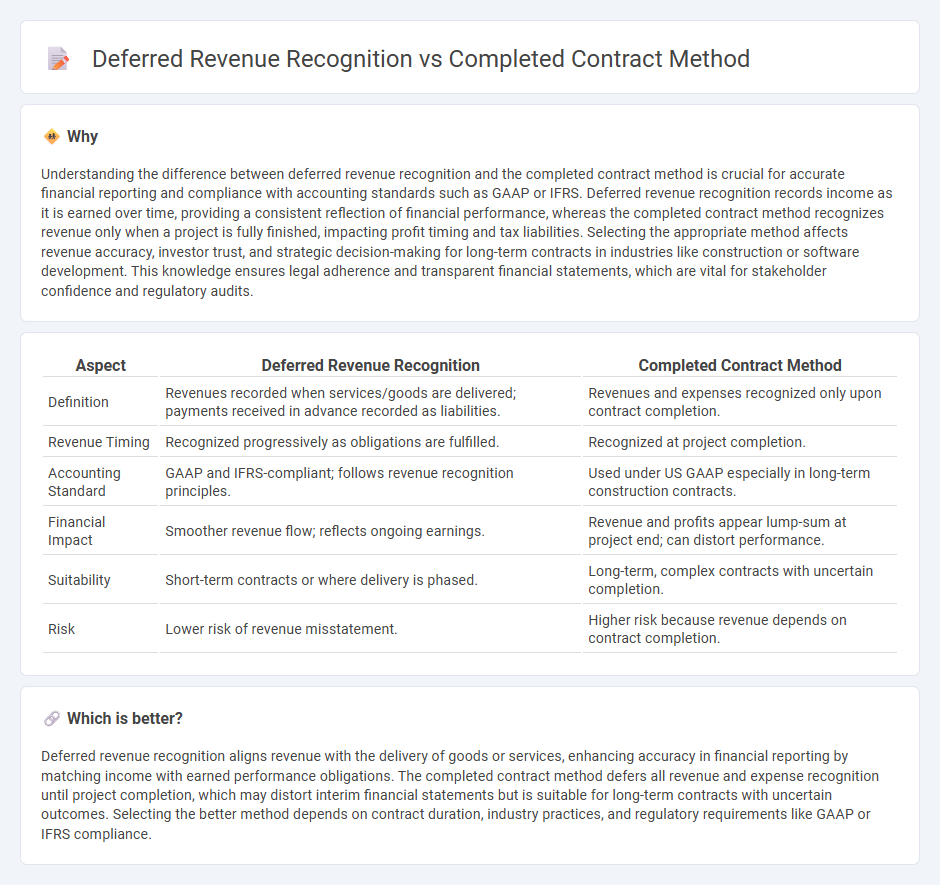 Deferred Revenue Recognition vs Completed Contract Method in Accounting