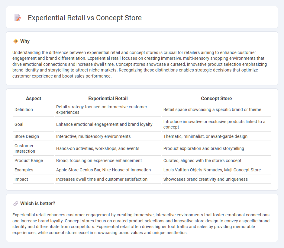 Experiential Retail vs Concept Store in Retail
