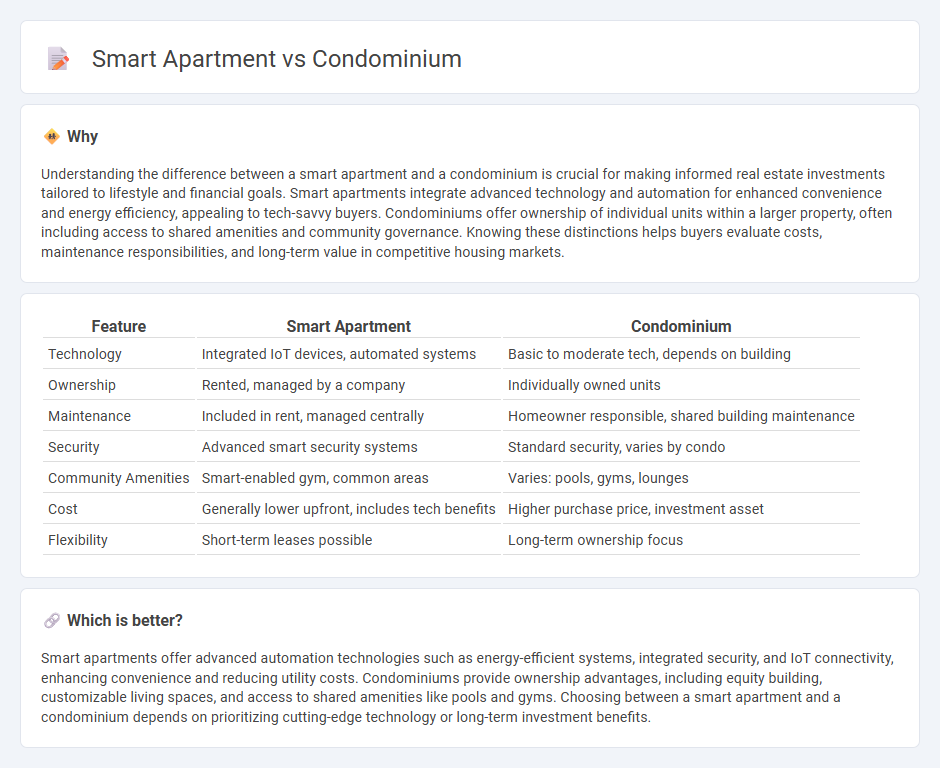 Smart Apartment vs Condominium in Real Estate