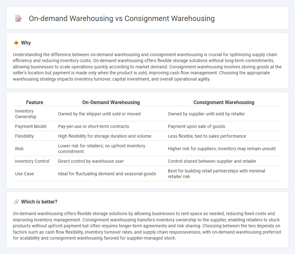On-Demand Warehousing vs Consignment Warehousing in Commerce