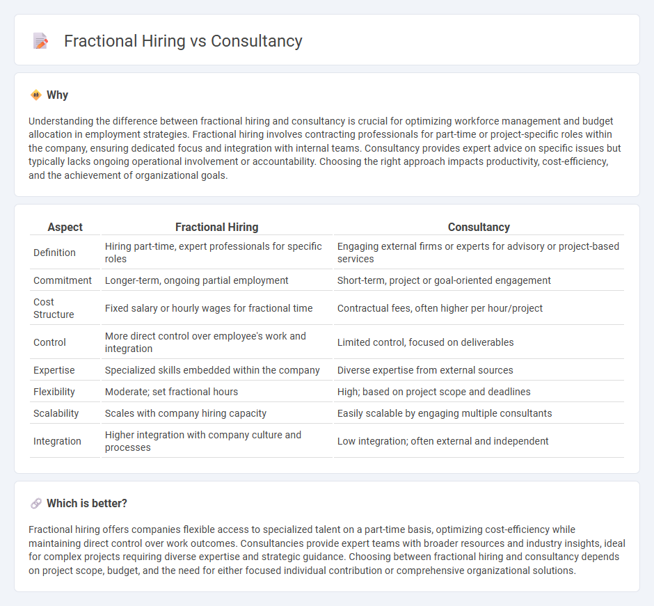 Fractional Hiring vs Consultancy in Employment