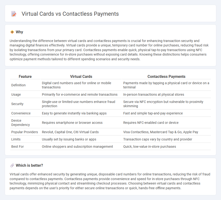 Virtual Cards vs Contactless Payments in Banking