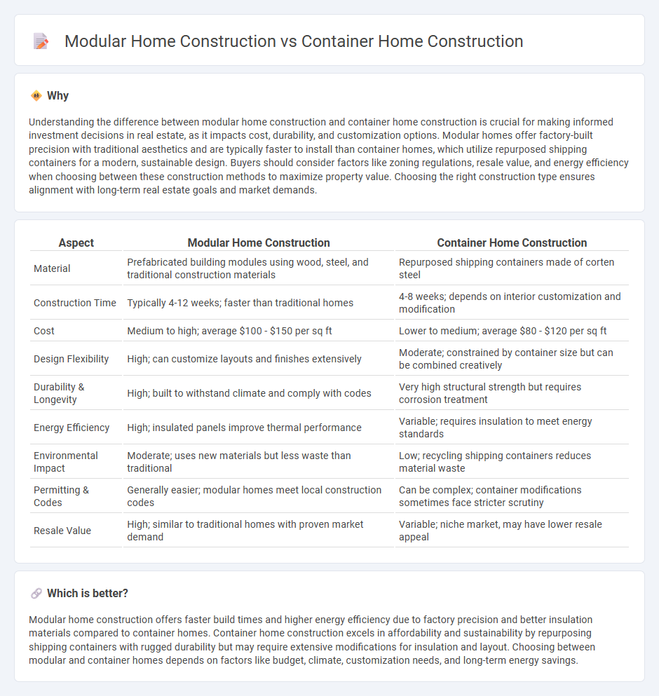 Modular Home Construction vs Container Home Construction in Real Estate