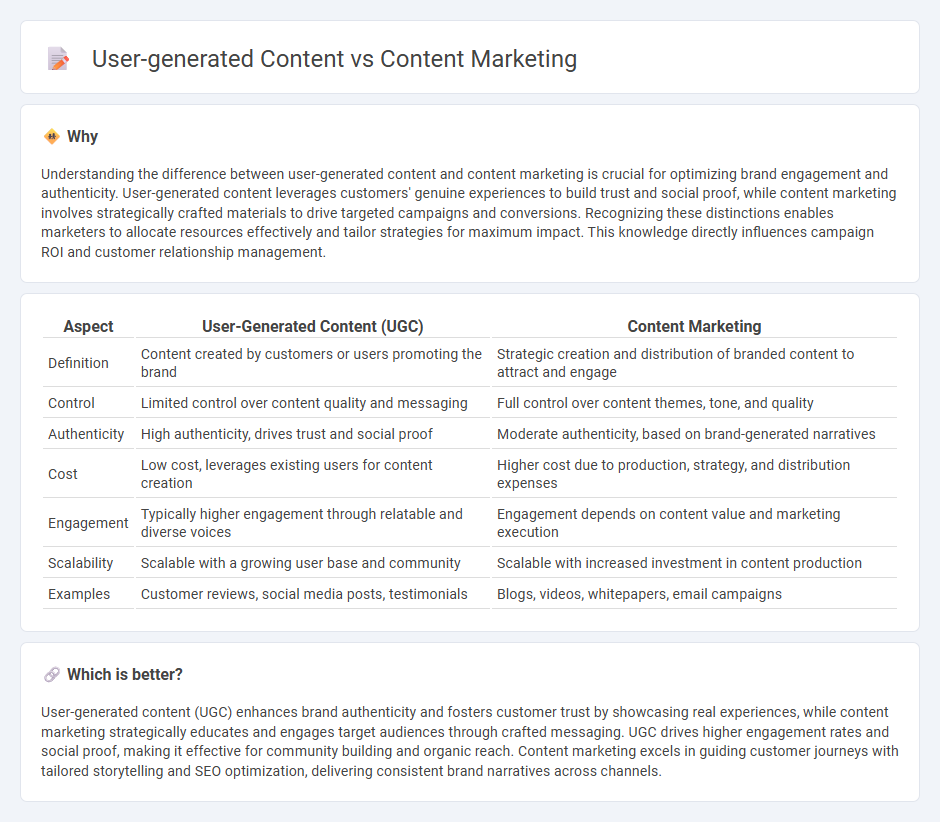 User-Generated Content vs Content Marketing in Marketing