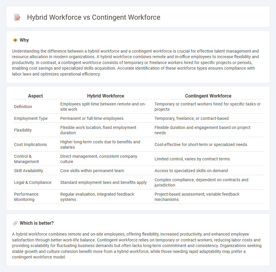 Hybrid Workforce vs Contingent Workforce in Management