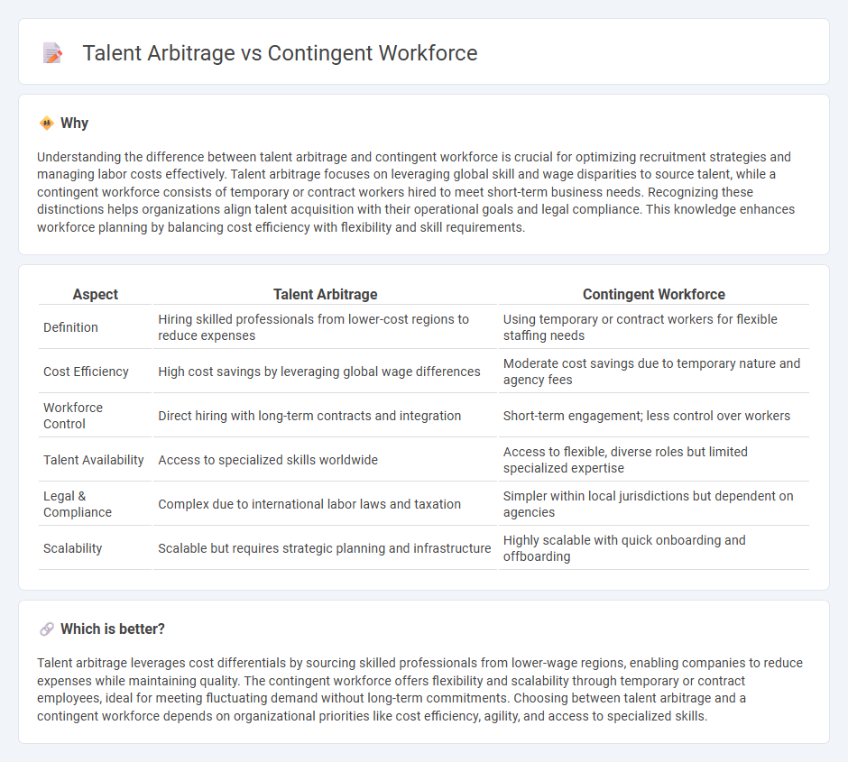 Talent Arbitrage vs Contingent Workforce in Employment
