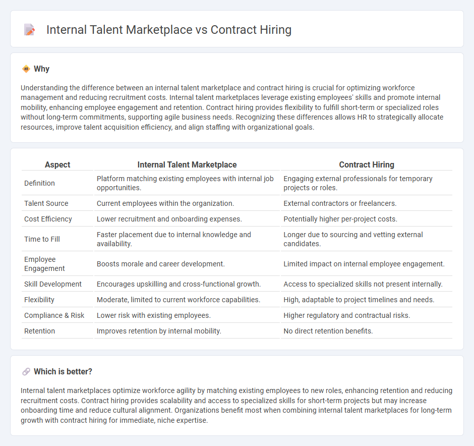 Internal Talent Marketplace vs Contract Hiring in Human Resources