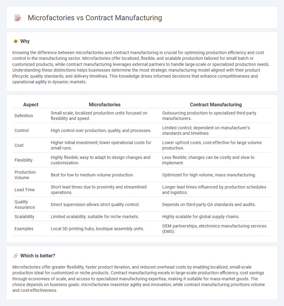 Microfactories vs Contract Manufacturing in Manufacturing