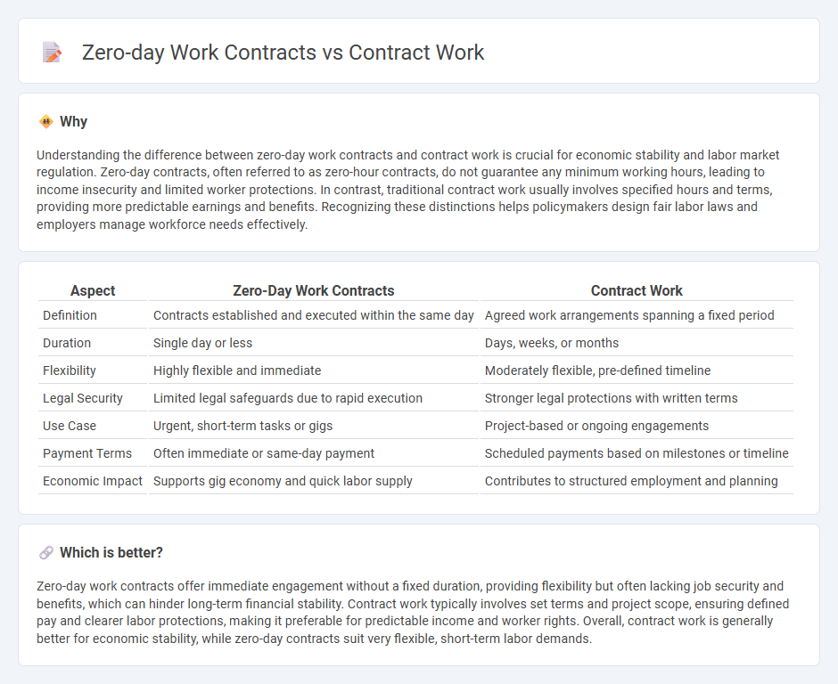 Zero-Day Work Contracts vs Contract Work in Economy