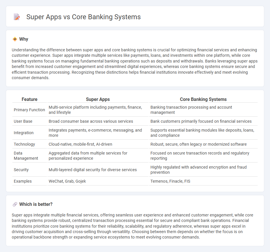 Super Apps vs Core Banking Systems in Banking