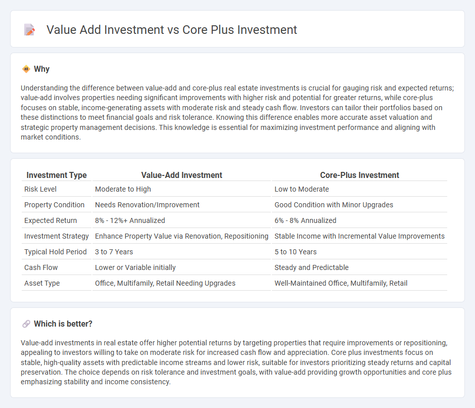 Value Add Investment vs Core Plus Investment in Real Estate
