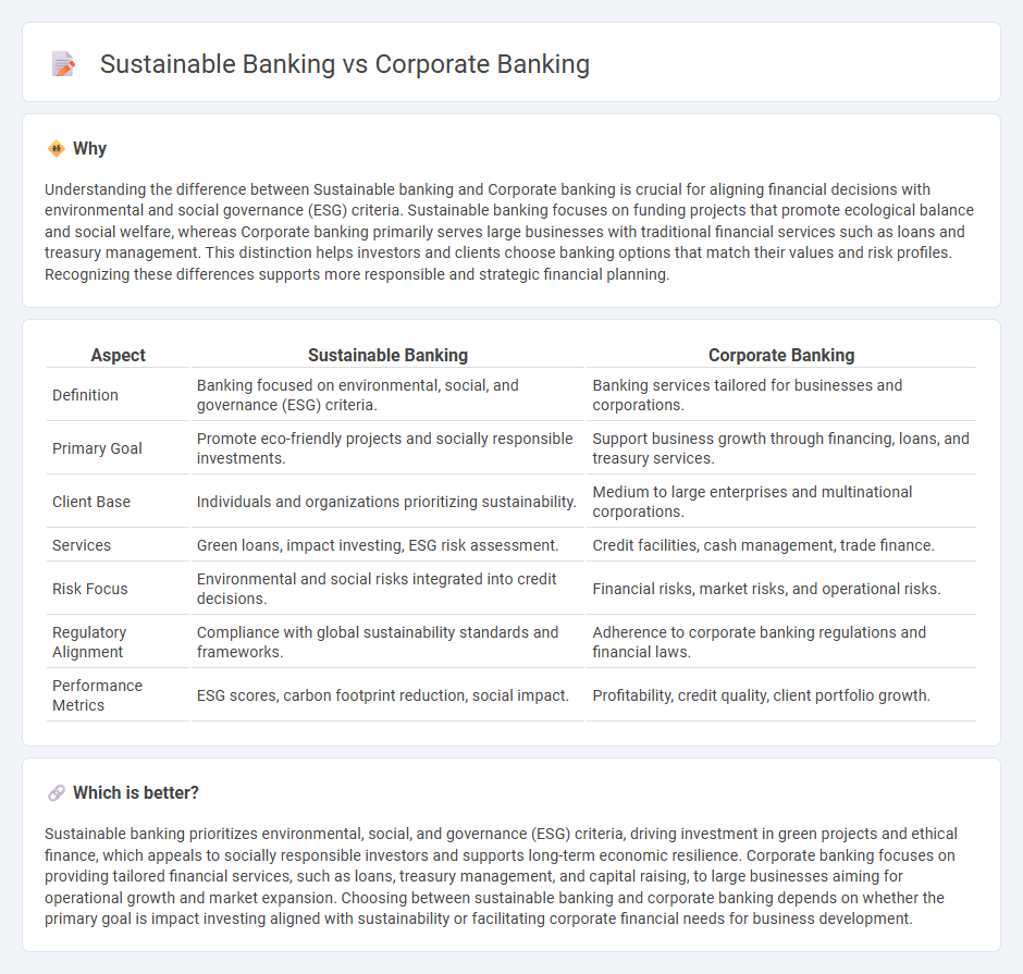 Sustainable Banking vs Corporate Banking in Banking