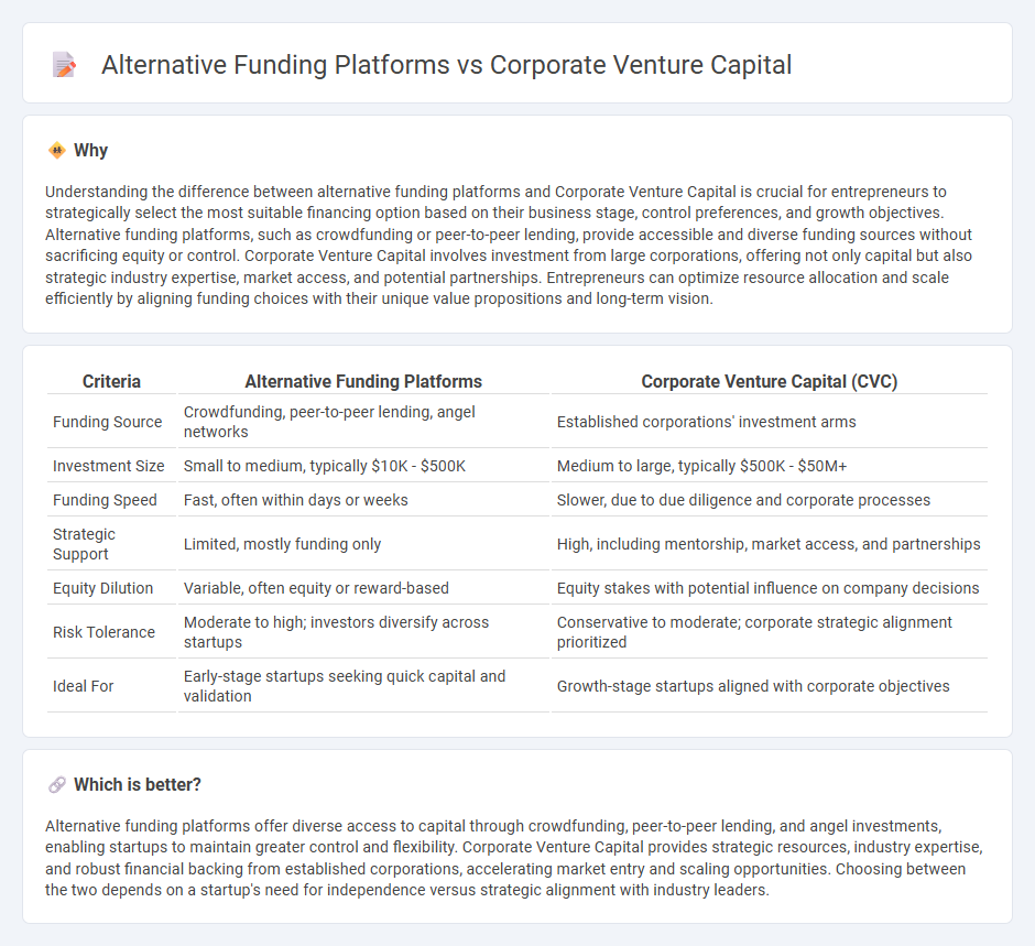 Alternative Funding Platforms vs Corporate Venture Capital in Entrepreneurship