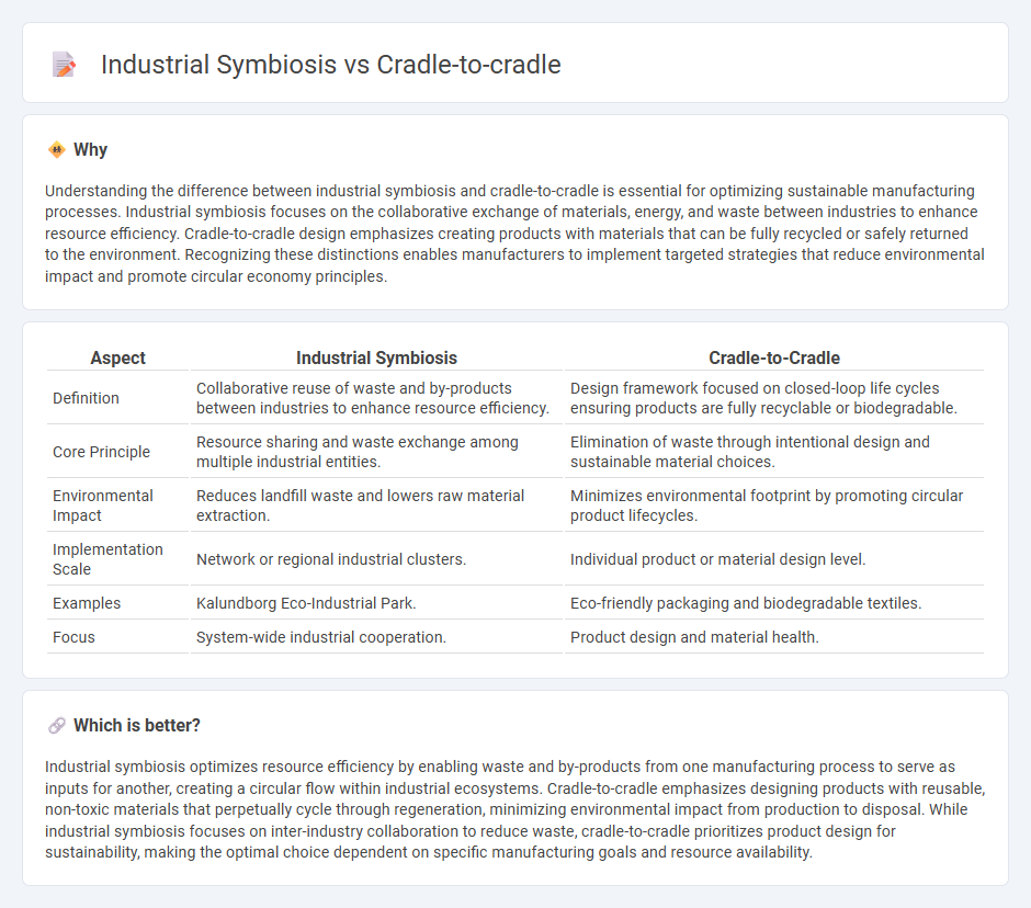 Industrial Symbiosis vs Cradle-To-Cradle in Manufacturing