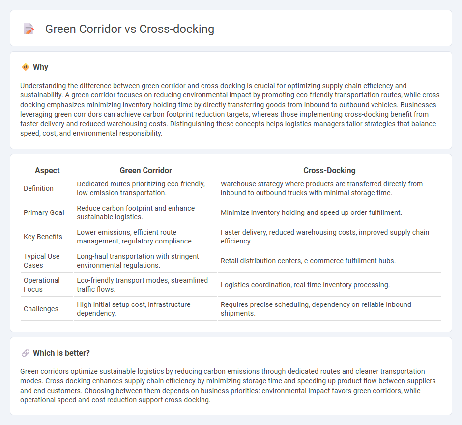 Green Corridor vs Cross-Docking in Logistics