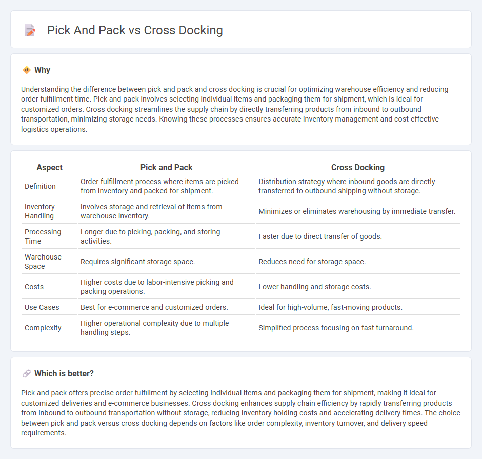Pick And Pack vs Cross Docking in Logistics