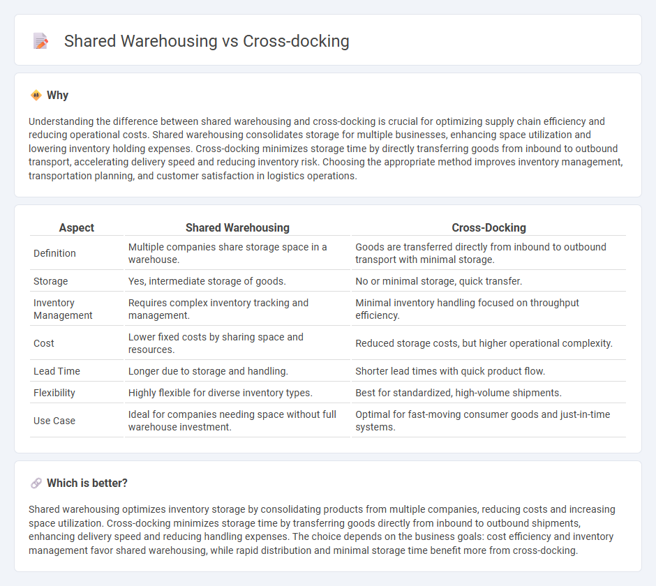 Shared Warehousing vs Cross-Docking in Logistics