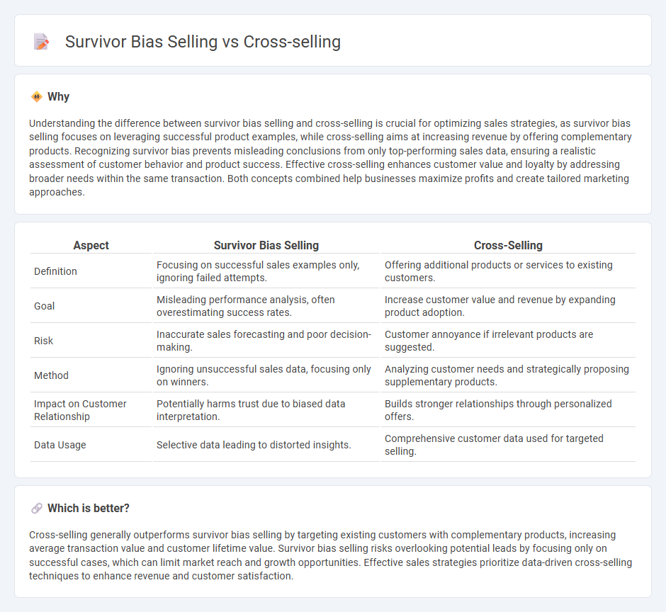 Survivor Bias Selling vs Cross-Selling in Sales
