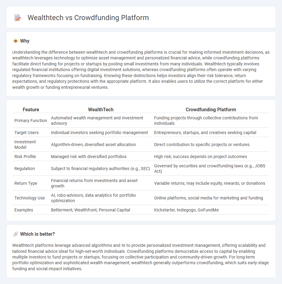 Wealthtech vs Crowdfunding Platform in Banking