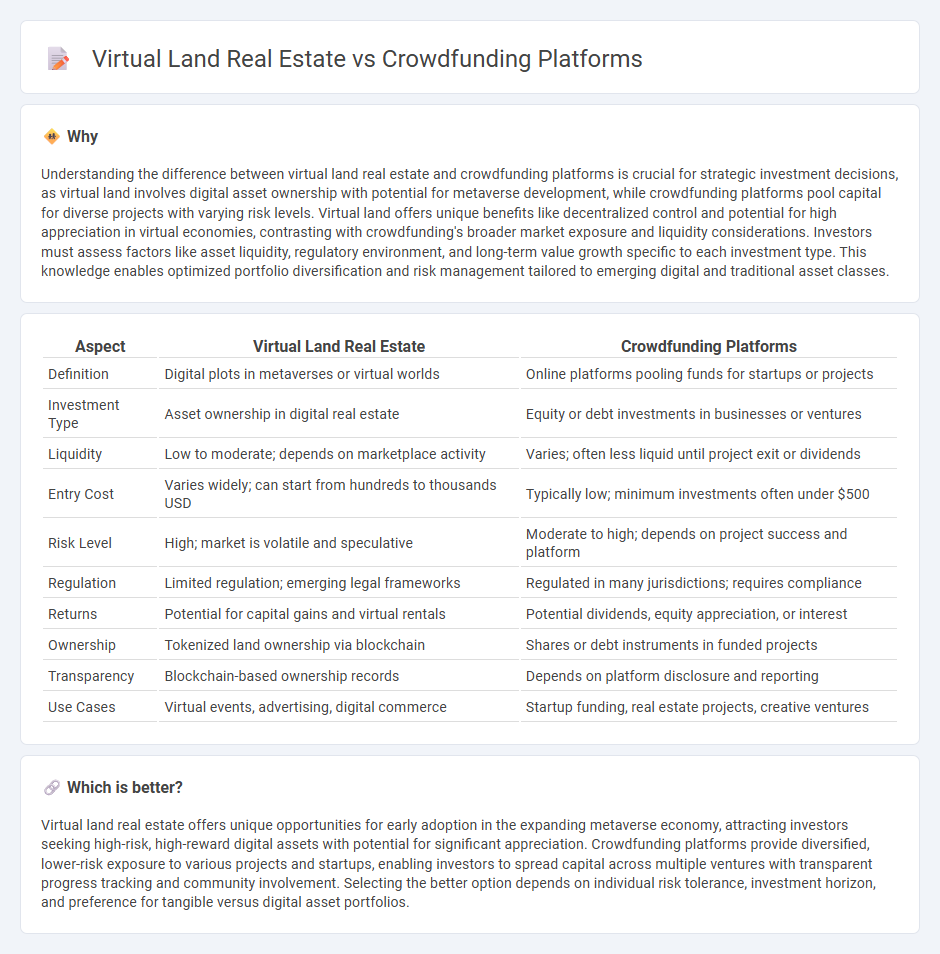 Virtual Land Real Estate vs Crowdfunding Platforms in Investment