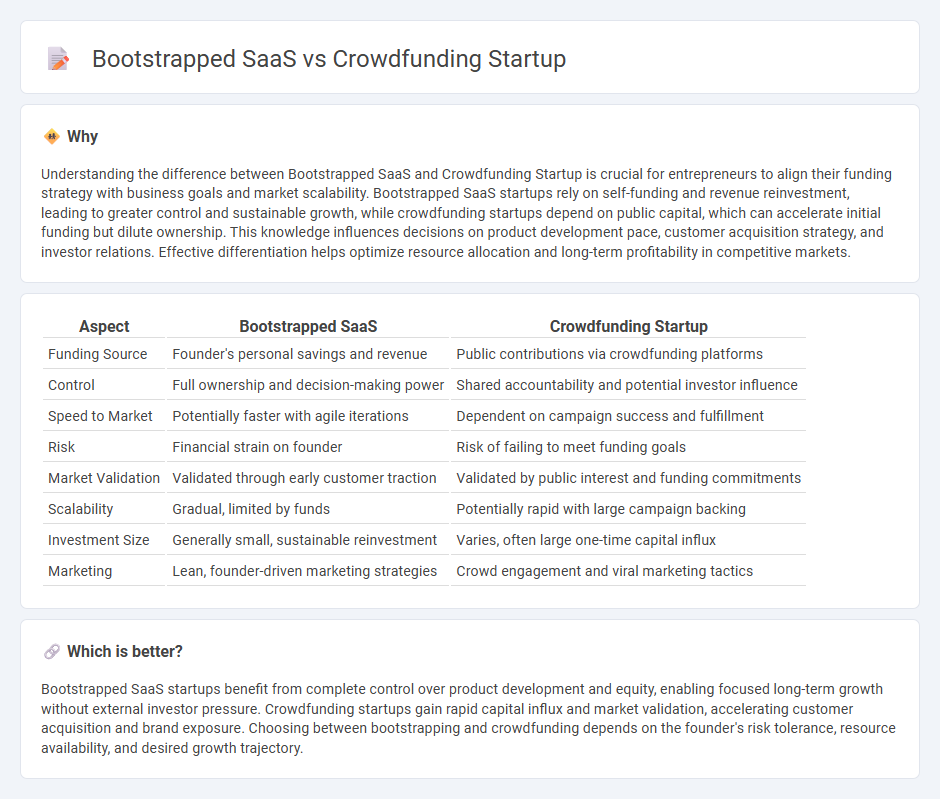 Bootstrapped Saas vs Crowdfunding Startup in Entrepreneurship