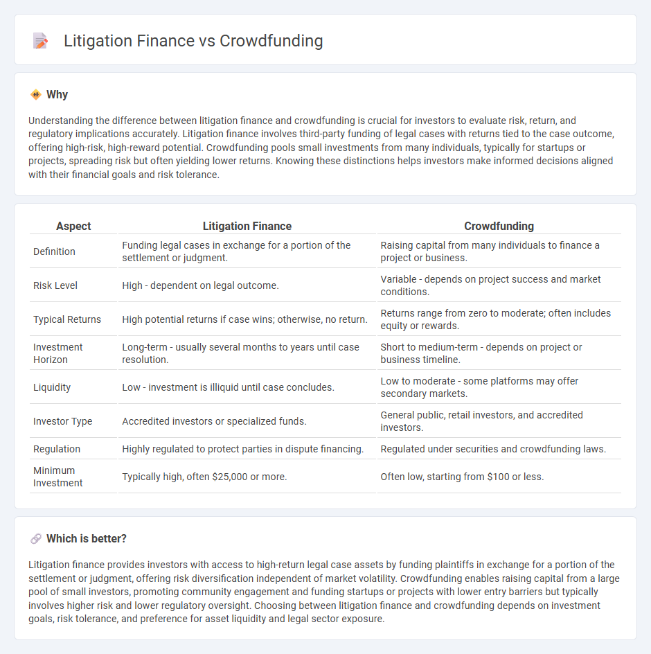 Litigation Finance vs Crowdfunding in Investment