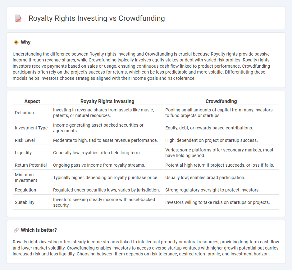 Royalty Rights Investing vs Crowdfunding in Investment
